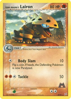Team Magma's Lairon 20/95 - Team Magma vs Team Aqua - Poke-Collect