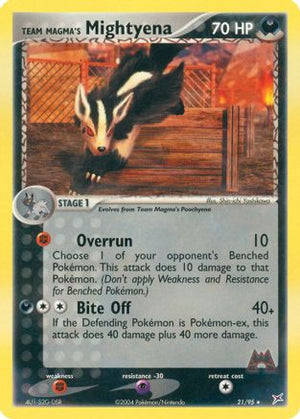 Team Magma's Mightyena 21/95 - Team Magma vs Team Aqua - Poke-Collect