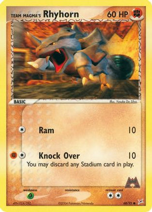 Team Magma's Rhyhorn 68/95 - Team Magma vs Team Aqua Reverse Holofoil - Poke-Collect