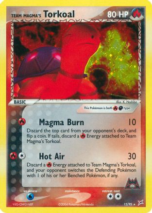 Team Magma's Torkoal 12/95 - Team Magma vs Team Aqua Reverse Holofoil - Poke-Collect