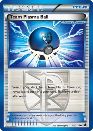 Team Plasma Ball 105/116 - Plasma Freeze Reverse Holofoil - Poke-Collect