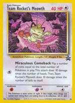 Team Rocket's Meowth 18/53 - Wizards Black Star Promos - Poke-Collect