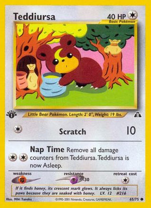 Teddiursa 65/75 - Neo Discovery 1st Edition - Poke-Collect