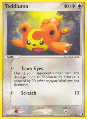 Teddiursa 77/115 - Unseen Forces Reverse Holofoil - Poke-Collect