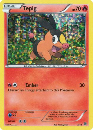 Tepig 3/12 - McDonalds Collection 2011 Holofoil - Poke-Collect