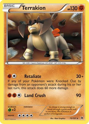 Terrakion 73/101 - Noble Victories Holofoil - Poke-Collect