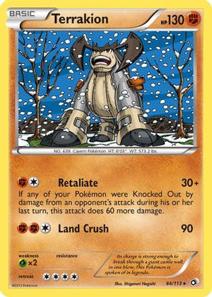 Terrakion 84/113 - Legendary Treasures Reverse Holofoil - Poke-Collect