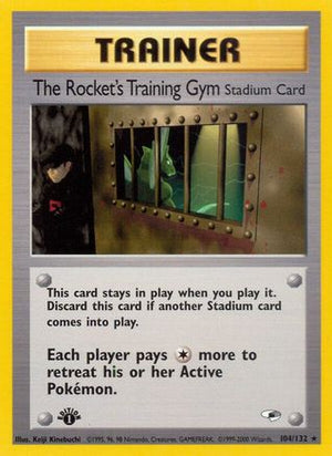 The Rocket's Training Gym 104/132 - Gym Heroes 1st Edition - Poke-Collect