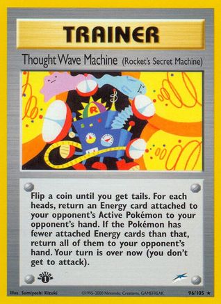 Thought Wave Machine 96/105 - Neo Destiny 1st Edition - Poke-Collect