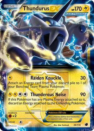 Thundurus-EX 38/116 - Plasma Freeze Holofoil - Poke-Collect