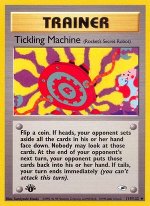 Tickling Machine 119/132 - Gym Heroes 1st Edition - Poke-Collect