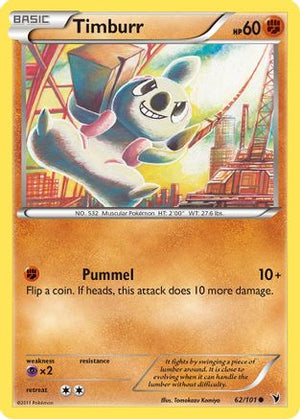 Timburr 62/101 - Noble Victories Reverse Holofoil - Poke-Collect