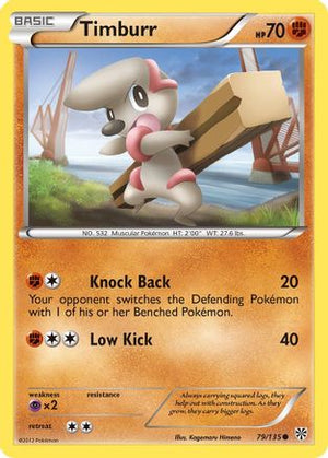 Timburr 79/135 - Plasma Storm Reverse Holofoil - Poke-Collect