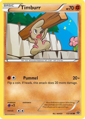 Timburr 65/146 - XY Reverse Holofoil