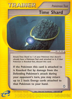 Time Shard 135/147 - Aquapolis Reverse Holofoil - Poke-Collect