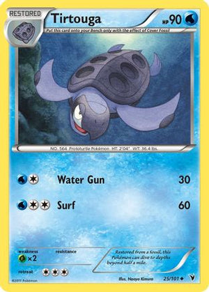 Tirtouga 25/101 - Noble Victories - Poke-Collect
