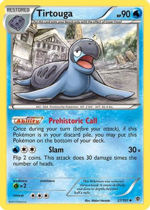Tirtouga 27/101 - Plasma Blast Reverse Holofoil - Poke-Collect