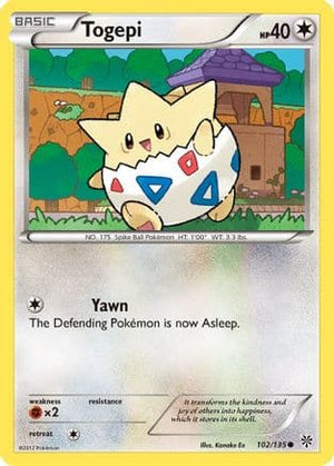 Togepi 102/135 - Plasma Storm Reverse Holofoil - Poke-Collect