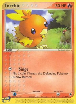 Torchic 74/109 - Ruby & Sapphire Reverse Holofoil - Poke-Collect