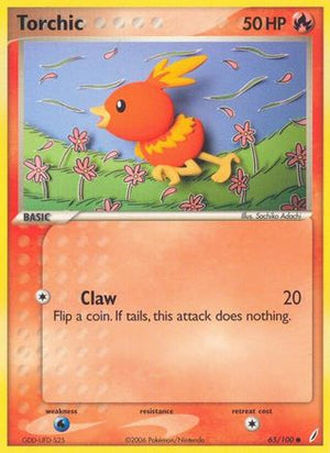 Torchic 65/100 - Crystal Guardians Reverse Holofoil - Poke-Collect