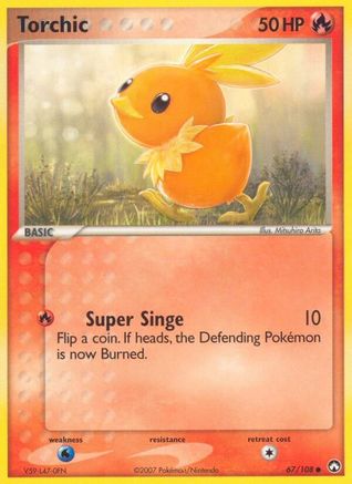 Torchic 67/108 - Power Keepers Reverse Holofoil - Poke-Collect