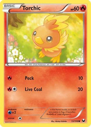 Torchic 15/108 - Dark Explorers Reverse Holofoil - Poke-Collect