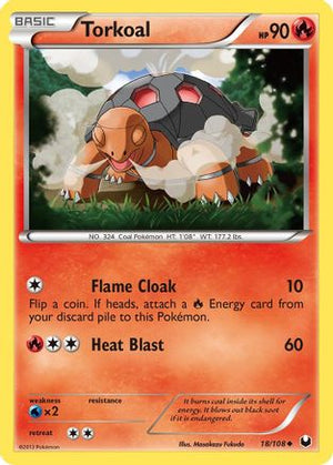 Torkoal 18/108 - Dark Explorers Reverse Holofoil - Poke-Collect