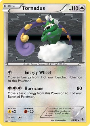 Tornadus 89/98 - Emerging Powers Reverse Holofoil - Poke-Collect