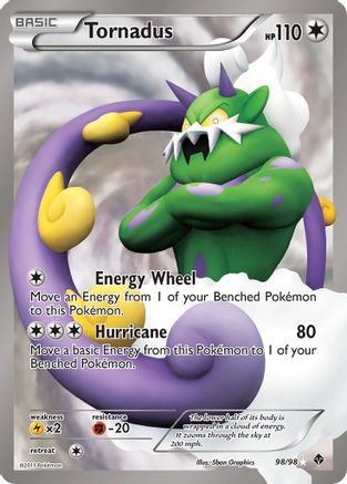 Tornadus 98/98 - Emerging Powers Holofoil - Poke-Collect