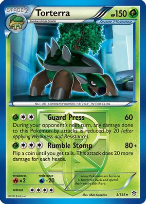 Torterra 3/135 - Plasma Storm Reverse Holofoil - Poke-Collect