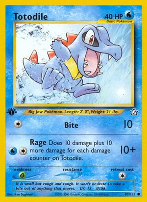 Totodile 80/111 - Neo Genesis 1st Edition - Poke-Collect