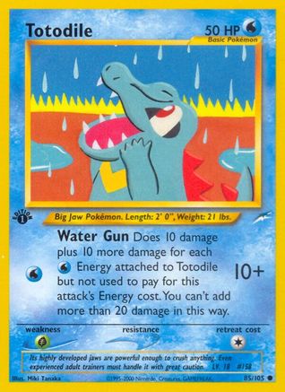 Totodile 85/105 - Neo Destiny Unlimited - Poke-Collect