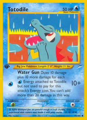 Totodile 85/105 - Neo Destiny 1st Edition - Poke-Collect