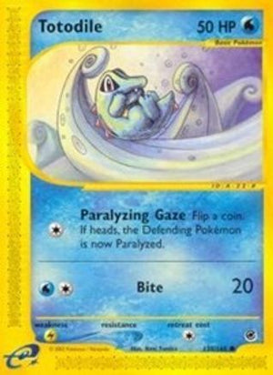 Totodile 135/165 - Expedition Base Set Reverse Holofoil - Poke-Collect