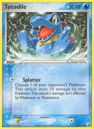 Totodile 78/115 - Unseen Forces Reverse Holofoil - Poke-Collect