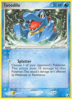 Totodile 78/115 - Unseen Forces Reverse Holofoil - Poke-Collect