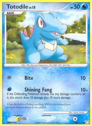 Totodile 106/123 - Mysterious Treasures - Poke-Collect