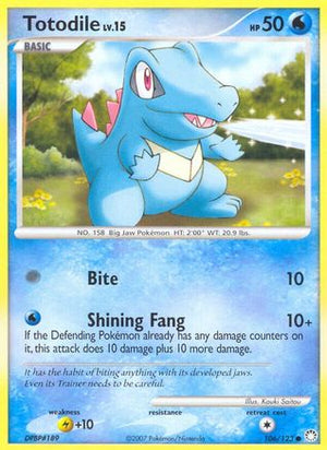 Totodile 106/123 - Mysterious Treasures - Poke-Collect