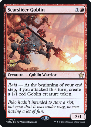 Searslicer Goblin (PRE-093) - Foundations Promos Foil
