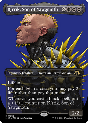 K'rrik, Son of Yawgmoth (Borderless) (MH3-365) - Modern Horizons 3 (Borderless) Foil