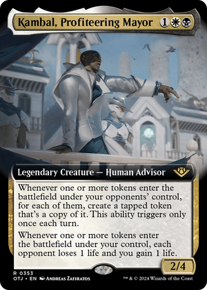 Kambal, Profiteering Mayor (OTJ-353) - Outlaws of Thunder Junction: (Extended Art) - Poke-Collect