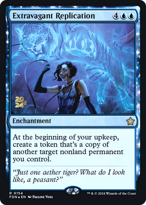 Extravagant Replication (PRE-154) - Foundations Promos: (enchantment) Foil