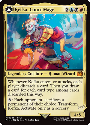 Kefka, Court Mage // Kefka, Ruler of Ruin (FIN-231) - FINAL FANTASY Foil