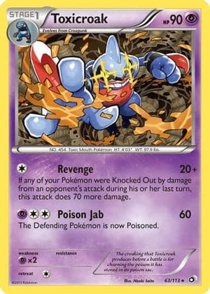 Toxicroak 63/113 - Legendary Treasures Reverse Holofoil - Poke-Collect