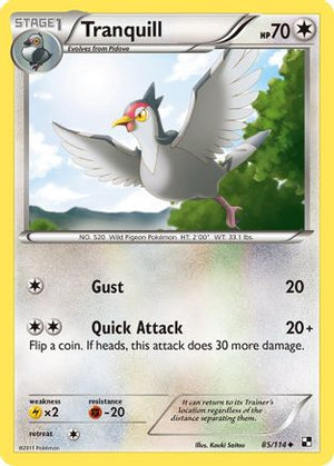 Tranquill 85/114 - Black & White Reverse Holofoil - Poke-Collect