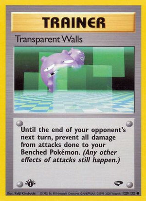 Transparent Walls 125/132 - Gym Challenge Unlimited - Poke-Collect
