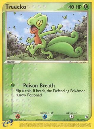 Treecko 75/109 - Ruby & Sapphire Reverse Holofoil - Poke-Collect