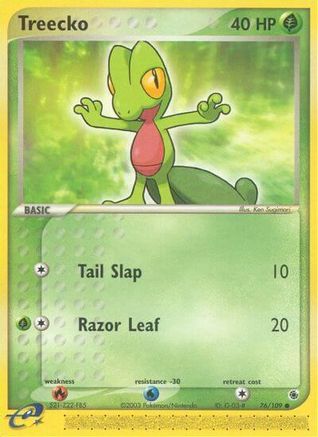 Treecko 76/109 - Ruby & Sapphire Reverse Holofoil - Poke-Collect