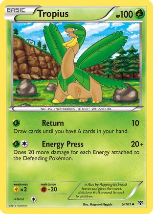 Tropius 5/101 - Plasma Blast Reverse Holofoil - Poke-Collect