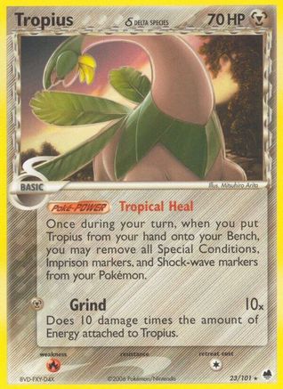 Tropius δ 23/101 - Dragon Frontiers Reverse Holofoil - Poke-Collect